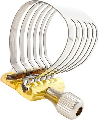 ibasenice Alto Saxophone Ligature Clip Metal Reed Clamp Silver Stainless Steel Saxophone Mouthpiece Accessory with Tin Box for Wind Instrument in Kuwait