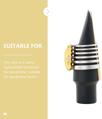 ibasenice Alto Saxophone Ligature Clip Metal Reed Clamp Silver Stainless Steel Saxophone Mouthpiece Accessory with Tin Box for Wind Instrument in Kuwait