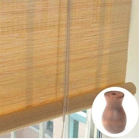12 Pcs Window Blinds Wood Cord Pulls, Wooden Hanging Ball Knobs, Brown Roman Shade Pulls, Curtain Blind Cord Ends in Saudi Arabia