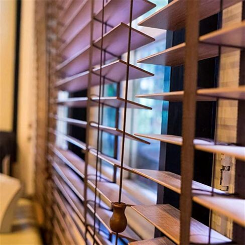 12 Pcs Window Blinds Wood Cord Pulls, Wooden Hanging Ball Knobs, Brown Roman Shade Pulls, Curtain Blind Cord Ends in Saudi Arabia