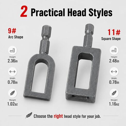 Wire Twister Tool for Drill, Heavy Duty Electric Drill for 1/4" Hex Shank | Tools on Sale and Clearance, Professional Steel Wire Twisting Tool for Fencing, Rebar Tying(2PC) in Saudi Arabia