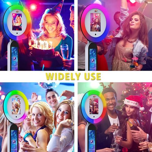 Portable Photo Booth,Photo Machine with RGB Ring Light, Adjustable 180° Angle, App & Remote Control, Compatible 10.2'' 10.9'' 12.9'' 13'', Flight Case,hoto Booth Shell Perfect for Weddings, Parties in Saudi Arabia