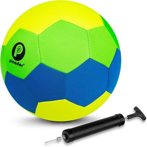 كرة القدم PP PICADOR The House Ball، كرة قدم داخلية ناعمة وصامتة مقاس 4 - كرة قدم آمنة للأطفال والبنات والأولاد والأطفال والشباب الذين يلعبون كرات هدية ممتعة مع مضخة in Kuwait