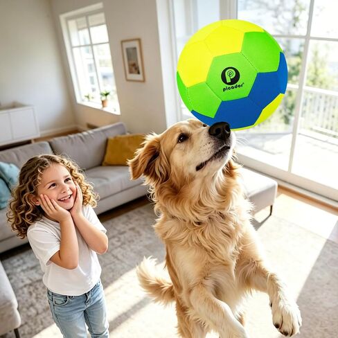 كرة القدم PP PICADOR The House Ball، كرة قدم داخلية ناعمة وصامتة مقاس 4 - كرة قدم آمنة للأطفال والبنات والأولاد والأطفال والشباب الذين يلعبون كرات هدية ممتعة مع مضخة in Kuwait