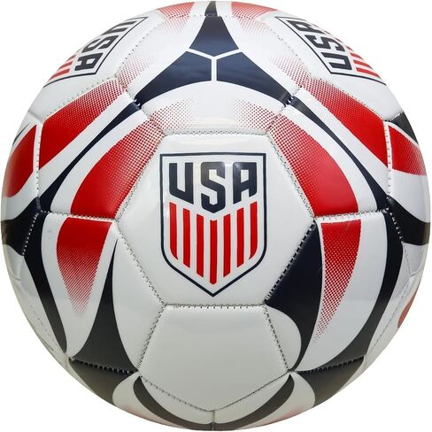 Icon Sports Officially Licensed U.S. Soccer Federation USMNT Soccer Ball Size 5 - American Spirit White in Saudi Arabia