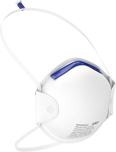 Dräger X-plore 1350 N95 Particulate Respirator, 20 Pack, Size M/L, NIOSH-Certified, Disposable Dust Mask, Adjustable Head Harness, Low Breathing Resistance in Kuwait