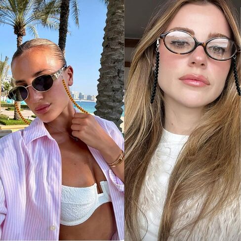 3Pcs Eye Glasses Chain Holders Around Neck for Women Eyeglass Chains for Women Eyeglass Glasses Lanyard Strap in Saudi Arabia