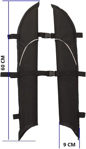 2 Pieces Universal Canoe Accessories Oxford Cloth Construction Reflective Trim Fixed Paddle Suitable for in Saudi Arabia