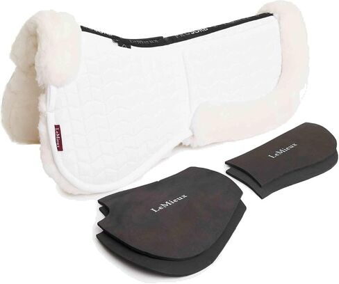 وسادة نصف جيب LeMieux Merino+ ProSorb 2 - صوف ديناميكي ناعم - مضاد للفرك - مجموعتان من الحشوات الإسفنجية مقاس 5 مم in Kuwait