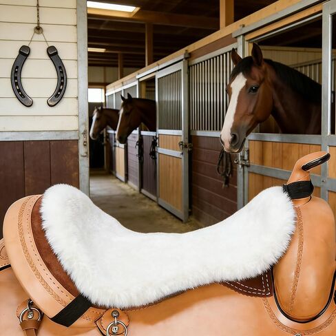 Saddle Cushion, Plush Saddle Cushion, Helps with Stability and Cushioning During Equestrian Riding in Kuwait