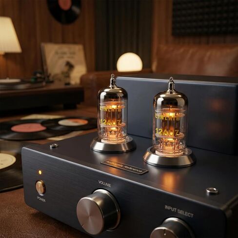 Aurora Series 12AU7/ECC82 Vacuum Tube, Golden Pins, Dual-Plate Extreme Precision Matched Pair, Elegantly Packaged Gift Box (2 Pack) in Kuwait