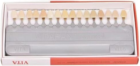 3D-Master 16 Colors Teeth Whitening Shade Guide, Replacement for Vita Classical Tooth Bleaching Shade Mold, Dental Color Comparison Tool for Oral Care Tracking in Kuwait