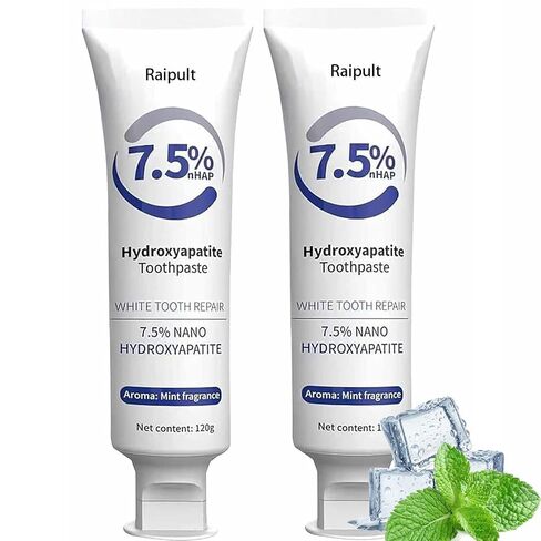 7.5 ٪ معجون الأسنان هيدروكسيباتيت - معجون الأسنان Hidroxiapatita ، المعكرونة de dientes con -hidroxiapatita لحماية المينا وتقوية الأسنان (3) in Kuwait