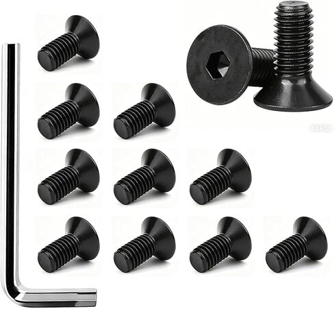 براغي بديلة لمرابط Delta وShimano SPD - مناسبة لأحذية Spin Bike بدون مشبك (المشابك غير متضمنة) (أسود) (12 قطعة) in Kuwait