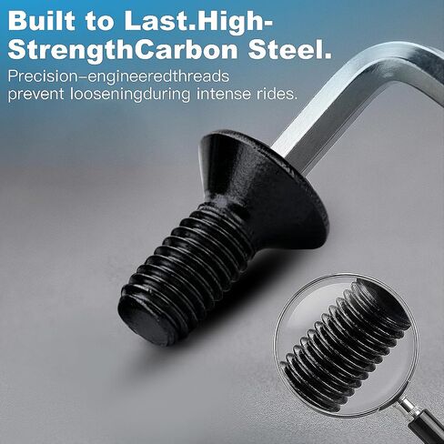 براغي بديلة لمرابط Delta وShimano SPD - مناسبة لأحذية Spin Bike بدون مشبك (المشابك غير متضمنة) (أسود) (12 قطعة) in Kuwait