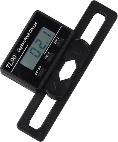مقياس الميل TL90 مع شاشة LCD، جيروسكوب حلزوني للزاوية الأفقية، عداد هليكوبتر رئيسي 250-800 مم، أسود in Kuwait