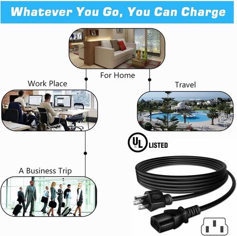 6ft UL AC Adapter Charging Cable for Fender Tone Master Deluxe Reverb Combo Amplifier Power Cord Lead in Kuwait