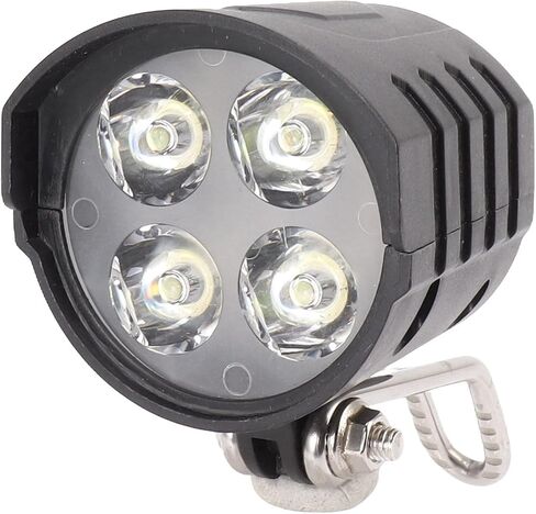 Bike Headlight, 12W Bright Headlight for Ebike 36V 48V 52V 60V, Mini Bike Headlight Kit with Horn and 1.5m Wire, Front Light for Ebike, Scooters, Motorcycle and Others in Kuwait
