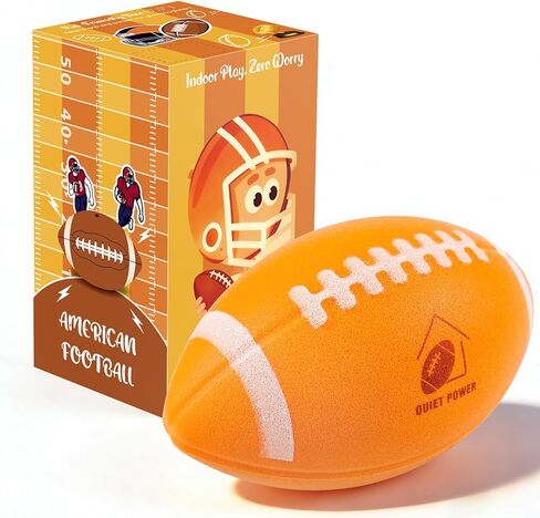 Silent Indoor Football Soft Foam Quiet Football for Indoor & Outdoor Play Low Bounce, Soft Impact Design Gift-Ready for Home & Backyard Use in Kuwait