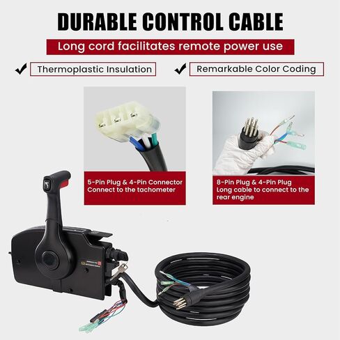 881170a5-4000 Side Mount for Mercury Outboard Engine Throttle Outboard Remote Control Box with 8pin in Kuwait