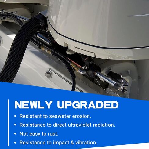 300HP Front Mount Hydraulic Steering Cylinder with Two-Way Lock Valve Fits for SeaStar Steering Cylinder HC5345-3 and Outboard Boats up to 300HP, Max Pressure 10.3Mpa/1500PSI in Kuwait