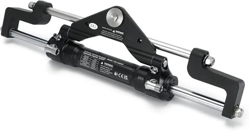 300HP Front Mount Hydraulic Steering Cylinder with Two-Way Lock Valve Fits for SeaStar Steering Cylinder HC5345-3 and Outboard Boats up to 300HP, Max Pressure 10.3Mpa/1500PSI in Kuwait