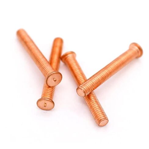 Spot Welding Screws Carbon Steel Copper Plated Stud Weld Spot Welding Screw Solder Point Nail Bolt(14mm,10pcs M5) in Saudi Arabia