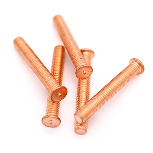 Spot Welding Screws Carbon Steel Copper Plated Stud Weld Spot Welding Screw Solder Point Nail Bolt(14mm,10pcs M5) in Saudi Arabia