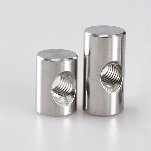 Barrel Bolts,Barrel Bolt Barrel Bolts, M4 M5 M6 Stainless Steel Cylindrical Pin Dowel Wood Furniture Embedded Locking Long Nut(M4x25 (10Pcs)) in Kuwait