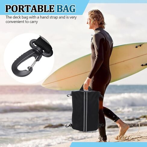 Paddle Board Deck Bag, Paddleboard Storage Dry Bag, Water Proof Deck Bag for Paddle Boards Kayaks, Kayaks Paddleboard Surfboard Accessories Black in Kuwait
