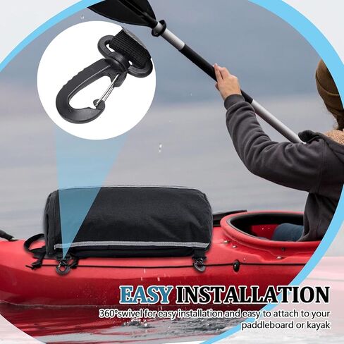 Paddle Board Deck Bag, Paddleboard Storage Dry Bag, Water Proof Deck Bag for Paddle Boards Kayaks, Kayaks Paddleboard Surfboard Accessories Black in Kuwait