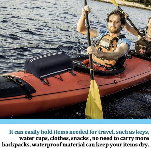 Paddle Board Deck Bag, Paddleboard Storage Dry Bag, Water Proof Deck Bag for Paddle Boards Kayaks, Kayaks Paddleboard Surfboard Accessories Black in Kuwait