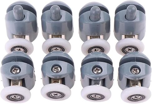 4pcs Shower Rooms Cabins Pulley Shower Room Roller Runners Wheels Pulleys Glass Sliding Door Pulley(A 25mm Diameter) in Kuwait