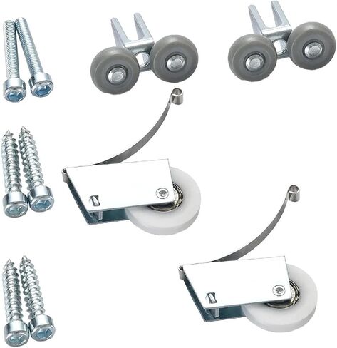 2Set Wardrobe Sliding Door Moving Wheel Hanging Pulley Wheel Furniture Cabinet Door Roller Slide Doors Pulley Hardware in Kuwait