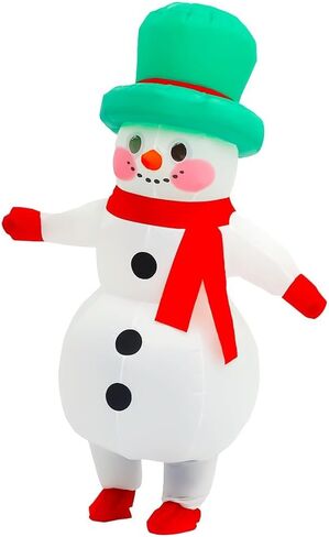 Inflatable Christmas Costume for Adults Funny Blow up Xmas Tree, Snowman, Santa Claus Costume Suit Xmas Outifit in Saudi Arabia