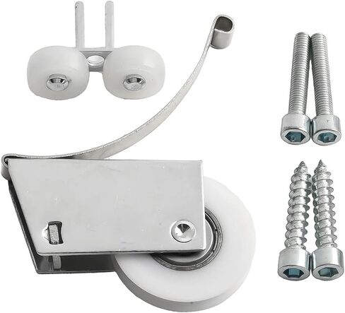 2Set Wardrobe Sliding Door Moving Wheel Hanging Pulley Wheel Furniture Cabinet Door Roller Slide Doors Pulley Hardware in Kuwait