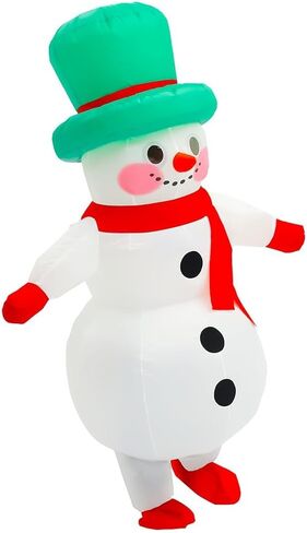 Inflatable Christmas Costume for Adults Funny Blow up Xmas Tree, Snowman, Santa Claus Costume Suit Xmas Outifit in Saudi Arabia