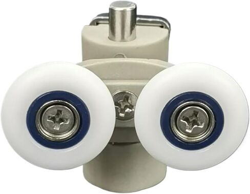 4pcs Shower Door Runner Lower and Upper Rollers diameter23mm,25mm,Bathroom Pulley,Glass Sliding Door Rail Wheel for Shower Room(4pcs Lower Part,Diameter 20mm) in Kuwait