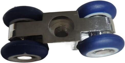 4-Wheels Aluminum Shower Room Pulley Glass Sliding Door Hanging Wheel Old-Fashioned Bathroom Shower Sliding Door Roller(Gray) in Kuwait