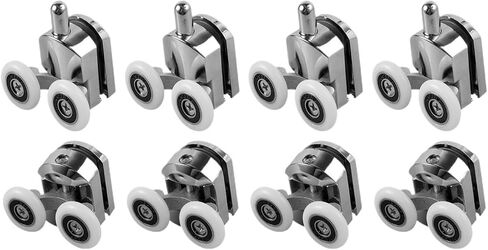 8/16Pcs Shower Door Wheels Sliding Glass Door Pulleys Bearing Rollers Runner Shower Room Cabins Swinging Pulley Sliding Door(8pcs) in Kuwait