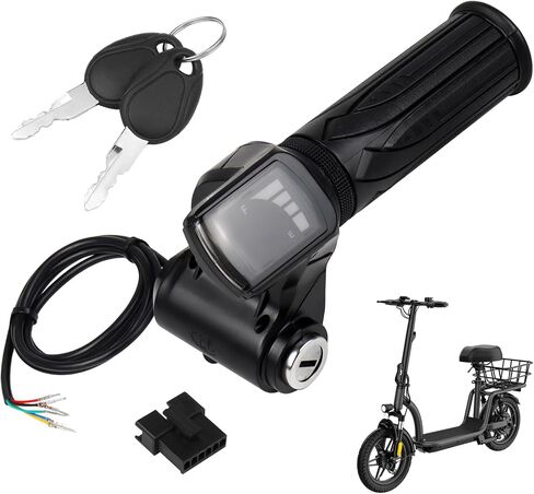 GregYoung 36v Scooter Throttle,6 Pin Scooter Replacement Parts with Battery Charge Display,Compatible with Gotrax Flex Electric Scooter in Kuwait