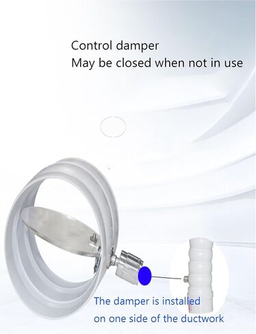 Universal Flexible Hose Dust Collection Hood for Laser Welding Fume Extraction, Includes Valve & Circular Nozzle, 5 x 200cm (2 x 78.7), Ideal for Laboratories in Kuwait