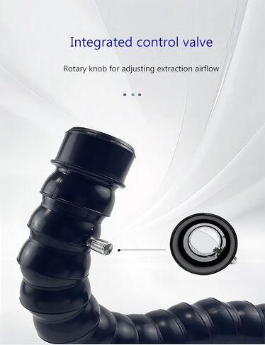360° Flexible Extraction Arm & Universal Joint Pipe, Smoke Absorber for Welding & Moxibustion Clinics, Fume Extraction System (7.5x160cm) in Kuwait