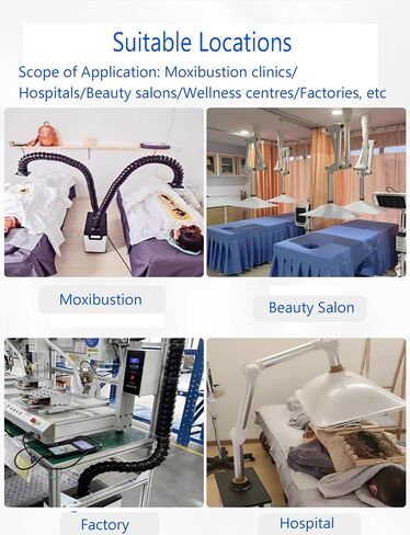 360° Flexible Extraction Arm & Universal Joint Pipe, Smoke Absorber for Welding & Moxibustion Clinics, Fume Extraction System (7.5x160cm) in Kuwait