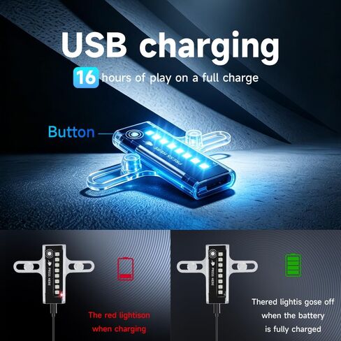 Bike Spoke Lights, Waterproof Bicycle Wheel Lights for Night Riding, Motion Sensor & Light Sensor, 32 Safety Lighting Modes, 2 Sets Bicycle Wheel Lights, Auto & Manual Dual Switch, Rechargeable in Saudi Arabia