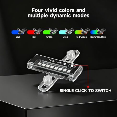 Bike Spoke Lights, Waterproof Bicycle Wheel Lights for Night Riding, Motion Sensor & Light Sensor, 32 Safety Lighting Modes, 2 Sets Bicycle Wheel Lights, Auto & Manual Dual Switch, Rechargeable in Saudi Arabia