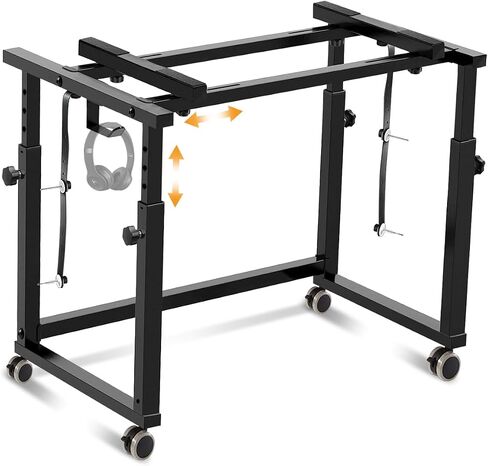 Pro Piano Stand Keyboard Stand for 49 54 61 88 Key, Heavy Duty Piano Table Synth Stand, Professional DJ Keyboard Table, Recording Studio Workstation in Kuwait