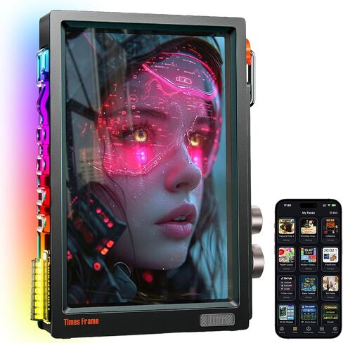 Divoom Times Frame 10.1-Inch WiFi Digital Picture Frame & Desk Display | 64GB, Free App, No Subscription Fees, Upload Photos/Videos, Calendar, Weather, Sports Scores, DIY Content, Pink in Saudi Arabia