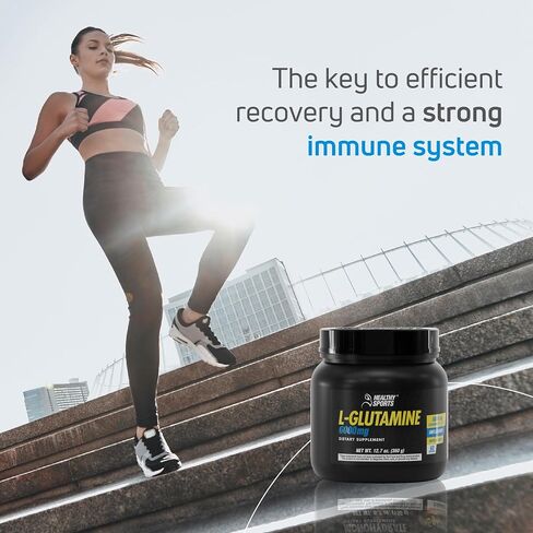 L-Glutamine Premium Powder - 6,000 mg per Serving for Muscle Recovery - Unflavored, Vegan, Non-GMO, Gluten-Free, Dairy-Free, 40 Servings for Improved Performance and Faster Recovery in Saudi Arabia
