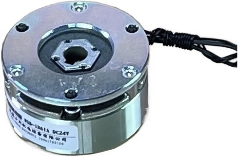 فرامل إيقاف الطاقة الكهرومغناطيسية، 1 نيوتن متر، عمود 61 مم 10 طن، فرامل تثبيت DC24V للمحركات المؤازرة والسائر (عبوة واحدة) in Kuwait